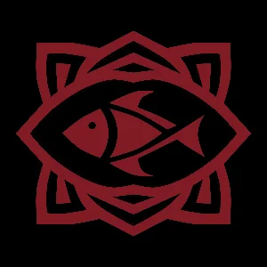 Spinning Rose Fish Logo